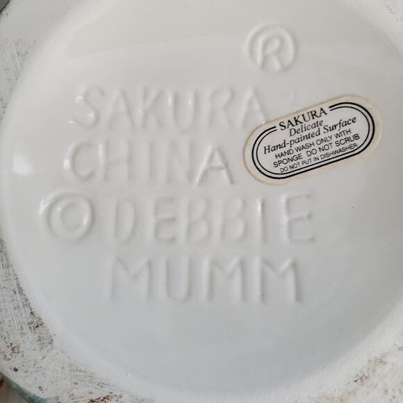 Vintage Debbie Mumm Sakura China Ceramic Birdhouse Teapot - Picture 9 of 9